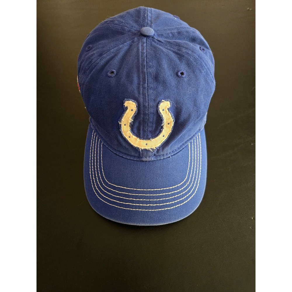 47 Brand Indianapolis Colts Hat Mens Blue Distressed NFL‎ Relaxed Baseball Cap